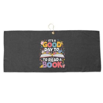 Its A Good Day To Read Book Across America Large Microfiber Waffle Golf Towel