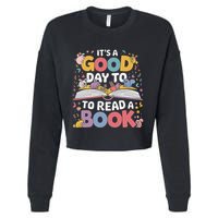 Its A Good Day To Read Book Across America Cropped Pullover Crew