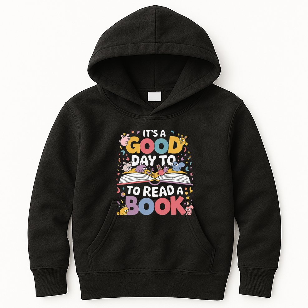 Its A Good Day To Read Book Across America Kids Hoodie