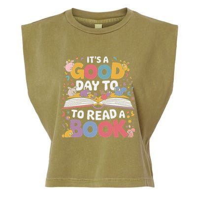 Its A Good Day To Read Book Across America Garment-Dyed Women's Muscle Tee