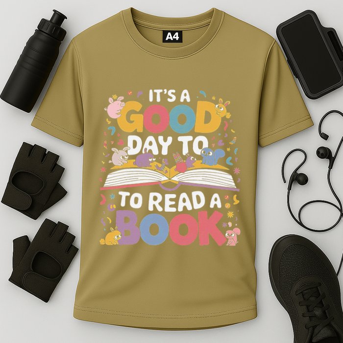Its A Good Day To Read Book Across America Performance Shirt