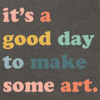 It's A Good Day To Make Art Artist Art Maker Art Lovers Cotton Canvas Backpack