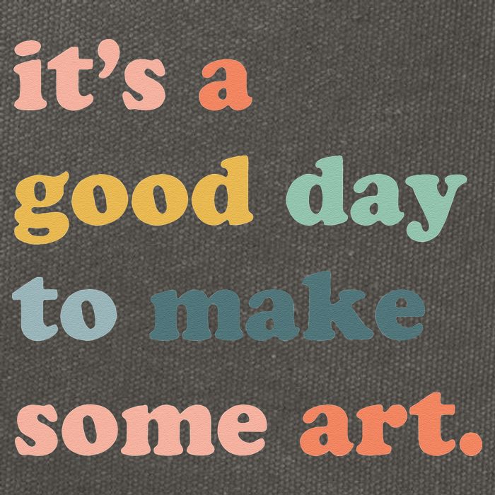 It's A Good Day To Make Art Artist Art Maker Art Lovers Cotton Canvas Backpack