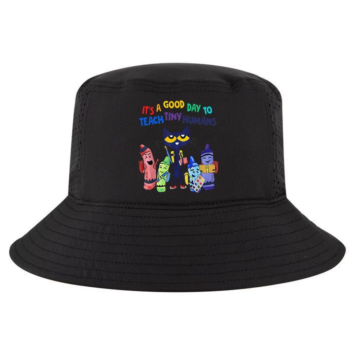 Its A Good Day To Teach Tiny Humans Cat Teacher Lover Cool Comfort Performance Bucket Hat
