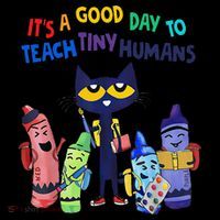 Its A Good Day To Teach Tiny Humans Cat Teacher Lover Flexfit Unipanel Trucker Cap
