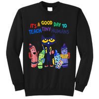 Its A Good Day To Teach Tiny Humans Cat Teacher Lover Sweatshirt