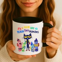 Its A Good Day To Teach Tiny Humans Cat Teacher Lover Mug