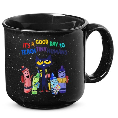Its A Good Day To Teach Tiny Humans Cat Teacher Lover 15oz Campfire Ceramic Mug