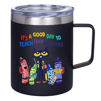 Its A Good Day To Teach Tiny Humans Cat Teacher Lover 12oz Stainless Steel Coffee Mug