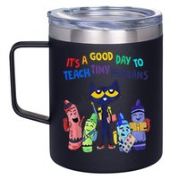 Its A Good Day To Teach Tiny Humans Cat Teacher Lover 12oz Stainless Steel Coffee Mug