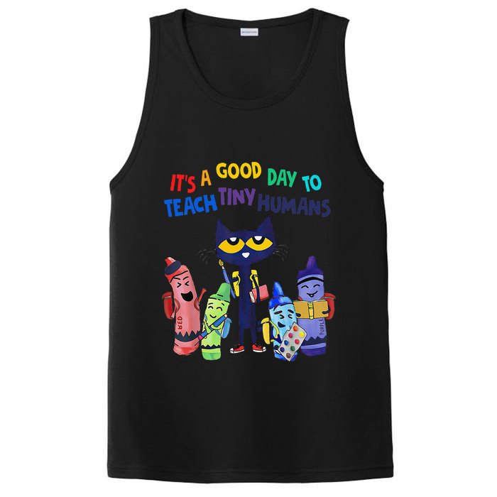 Its A Good Day To Teach Tiny Humans Cat Teacher Lover PosiCharge Competitor Tank