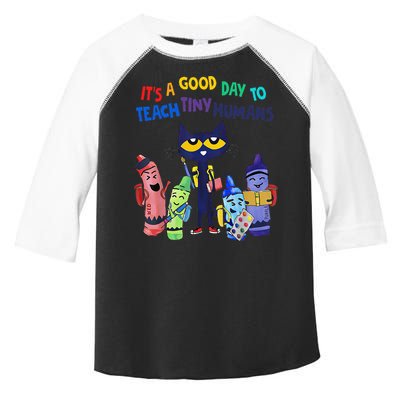 Its A Good Day To Teach Tiny Humans Cat Teacher Lover Toddler Fine Jersey T-Shirt