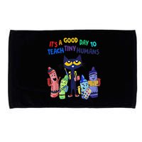 Its A Good Day To Teach Tiny Humans Cat Teacher Lover Microfiber Hand Towel