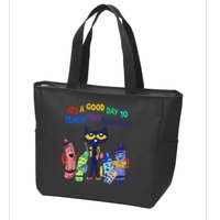 Its A Good Day To Teach Tiny Humans Cat Teacher Lover Zip Tote Bag