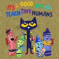 Its A Good Day To Teach Tiny Humans Cat Teacher Lover Garment-Dyed Women's Muscle Tee