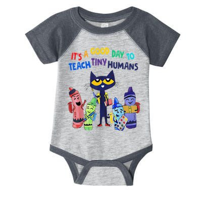 Its A Good Day To Teach Tiny Humans Cat Teacher Lover Infant Baby Jersey Bodysuit