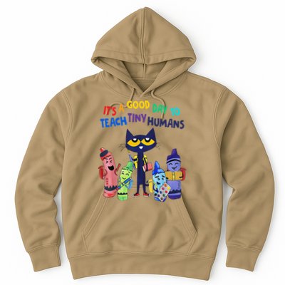 Its A Good Day To Teach Tiny Humans Cat Teacher Lover Hoodie