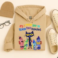 Its A Good Day To Teach Tiny Humans Cat Teacher Lover Hoodie