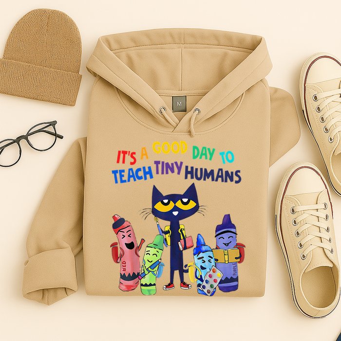 Its A Good Day To Teach Tiny Humans Cat Teacher Lover Hoodie