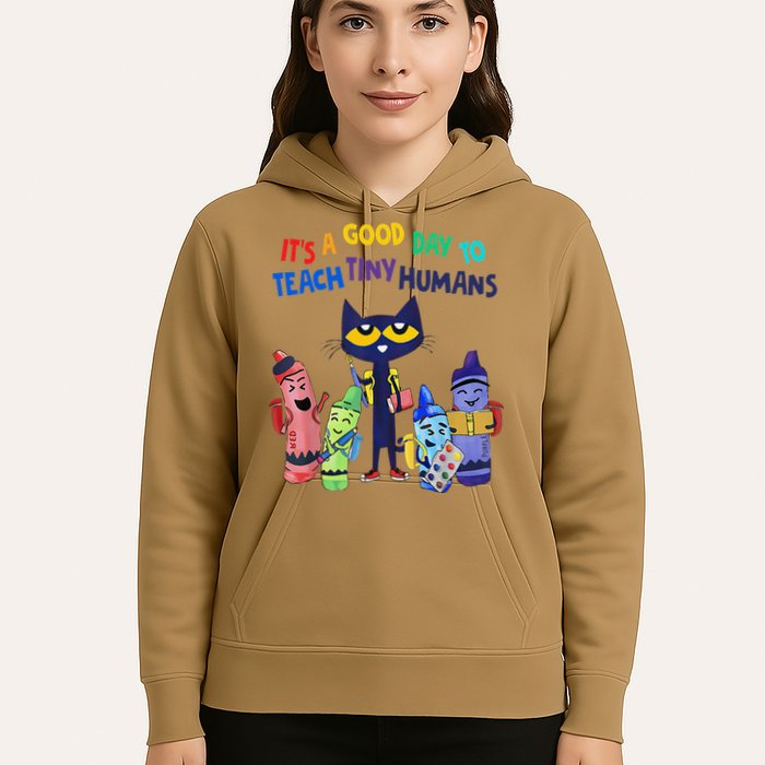 Its A Good Day To Teach Tiny Humans Cat Teacher Lover Hoodie