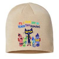 Its A Good Day To Teach Tiny Humans Cat Teacher Lover Sustainable Beanie