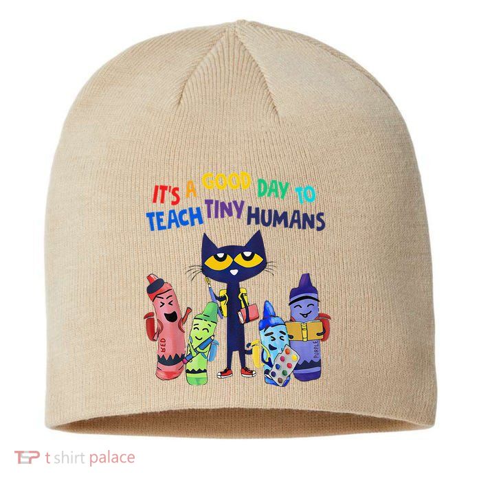 Its A Good Day To Teach Tiny Humans Cat Teacher Lover Sustainable Beanie