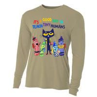 Its A Good Day To Teach Tiny Humans Cat Teacher Lover Cooling Performance Long Sleeve Crew