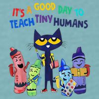 Its A Good Day To Teach Tiny Humans Cat Teacher Lover Sueded Cloud Jersey T-Shirt