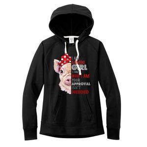 I Am Gemini Who Loves Pigs Star Sign Zodiac Gift Women's Fleece Hoodie