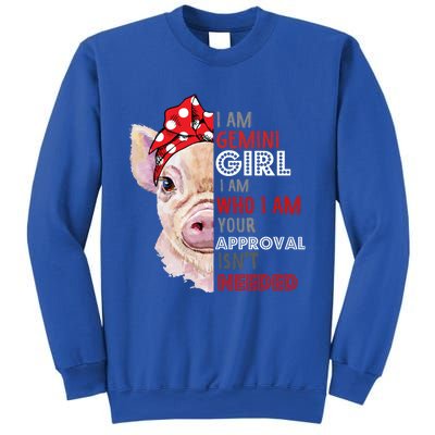 I Am Gemini Who Loves Pigs Star Sign Zodiac Gift Sweatshirt