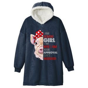 I Am Gemini Who Loves Pigs Star Sign Zodiac Gift Hooded Wearable Blanket