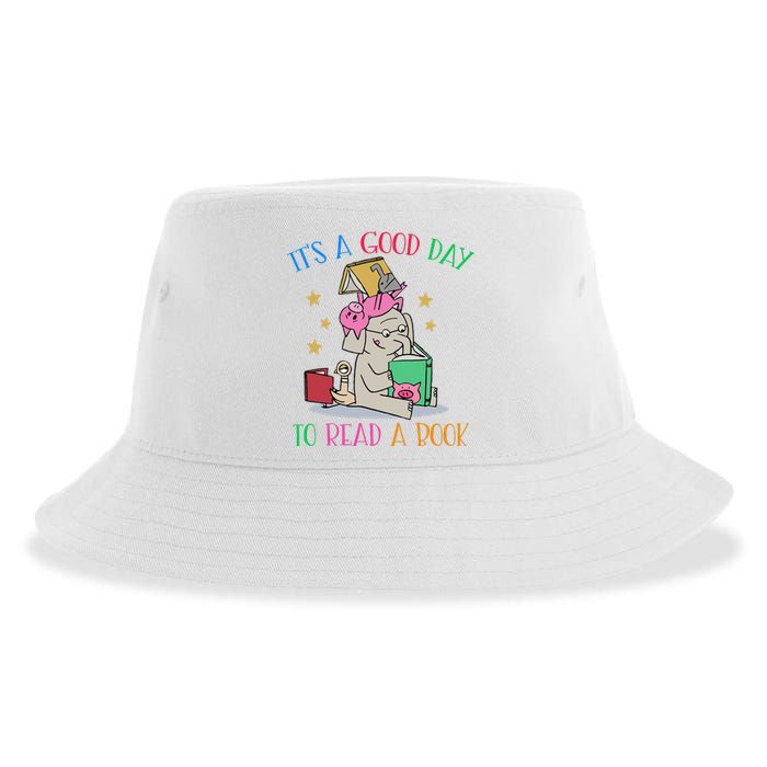 Its A Good Day To Read Bookworm Librarian Book Lover Gift Sustainable Bucket Hat