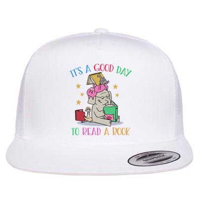 Its A Good Day To Read Bookworm Librarian Book Lover Gift Flat Bill Trucker Hat