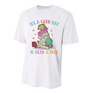 Its A Good Day To Read Bookworm Librarian Book Lover Gift Performance Sprint T-Shirt