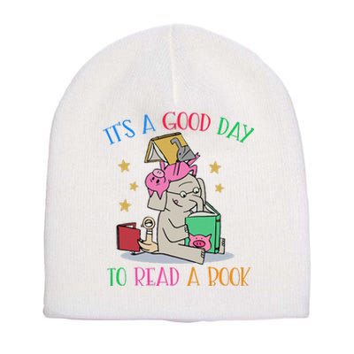 Its A Good Day To Read Bookworm Librarian Book Lover Gift Short Acrylic Beanie