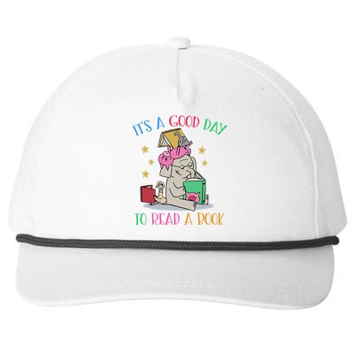 Its A Good Day To Read Bookworm Librarian Book Lover Gift Snapback Five-Panel Rope Hat