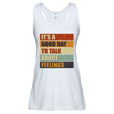 ItS A Good Day To Talk About Feelings Funny Mental Health Ladies Essential Flowy Tank