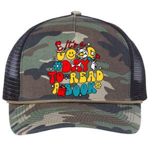 Its A Good Day To Read A Book Reading Day Cat Teachers Retro Rope Trucker Hat Cap