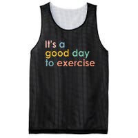 ItS A Good Day To Exercise Pe Teacher Funny Gym Exercise Mesh Reversible Basketball Jersey Tank