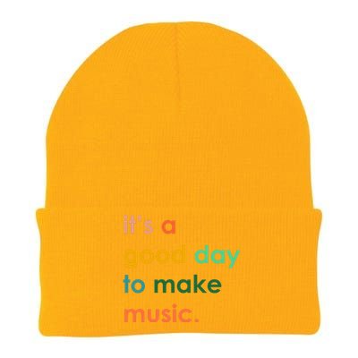 It's A Good Day To Make Music Knit Cap Winter Beanie