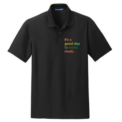 It's A Good Day To Make Music Dry Zone Grid Polo