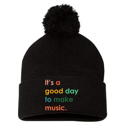 It's A Good Day To Make Music Pom Pom 12in Knit Beanie