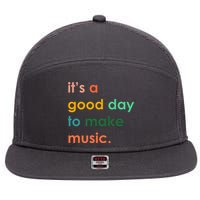 It's A Good Day To Make Music 7 Panel Mesh Trucker Snapback Hat