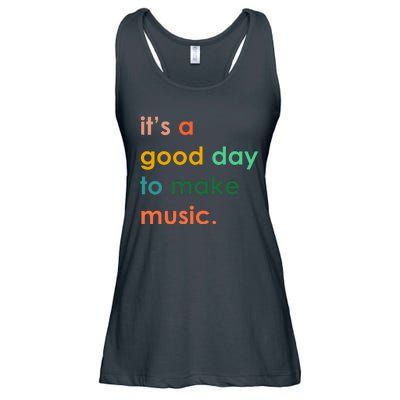 It's A Good Day To Make Music Ladies Essential Flowy Tank