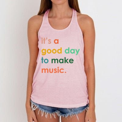 It's A Good Day To Make Music Women's Knotted Racerback Tank