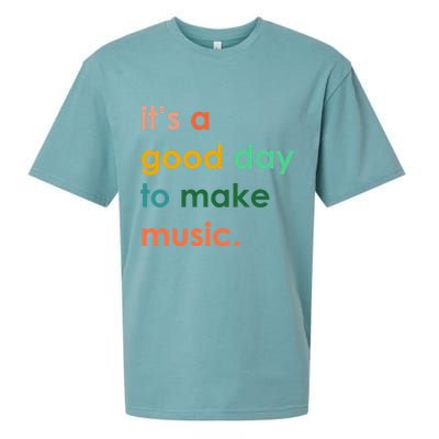 It's A Good Day To Make Music Sueded Cloud Jersey T-Shirt