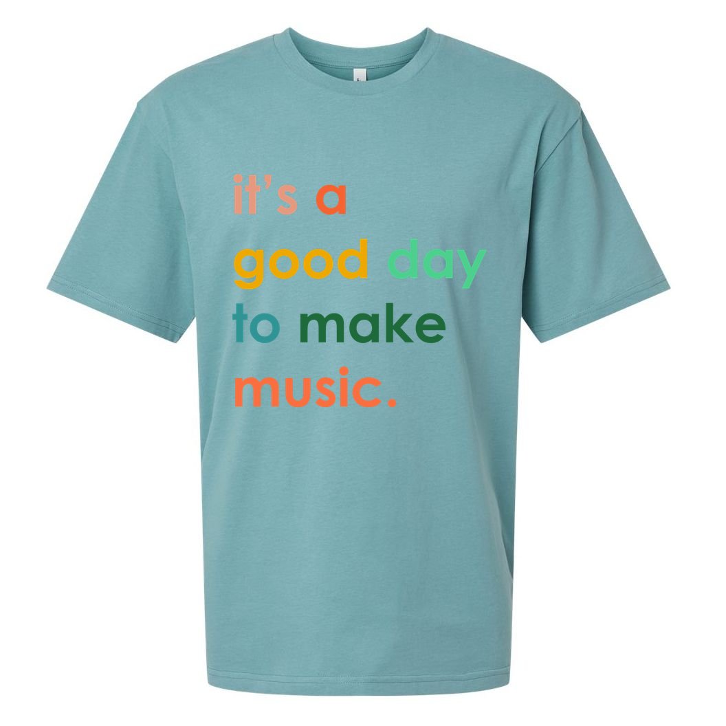 It's A Good Day To Make Music Sueded Cloud Jersey T-Shirt