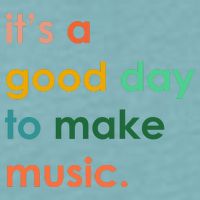 It's A Good Day To Make Music Sueded Cloud Jersey T-Shirt