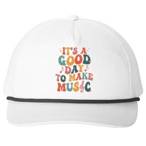 ItS A Good Day To Make Music Music Teacher Music Lover Gift Snapback Five-Panel Rope Hat