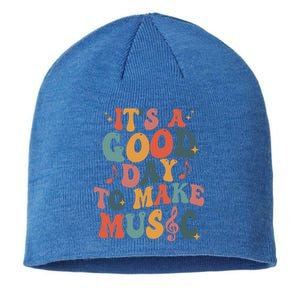 ItS A Good Day To Make Music Music Teacher Music Lover Gift Sustainable Beanie